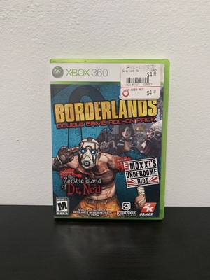 Borderlands Double Game Add-On Pack - Xbox 360 - Complete - Zombie Island + Riot