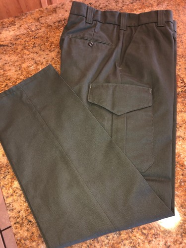 Horace Small Olive Green Uniform Cargo Pants Style NP2240 33R X 37U
