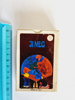 CARTE DA GIOCO DI MEMORIA JI MEG DAL NEGRO ORIGINAL VINTAGE PLAYING CARD NEW