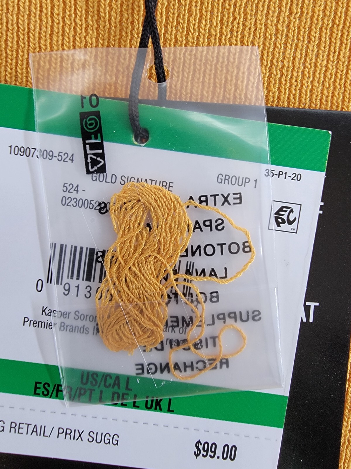 Kasper Open-Front Long-Sleeve Sweater Women's Large Gold Signature Solid - Picture 10 of 17