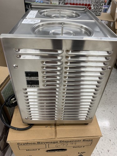 Crathco D25-3 Classic Bubbler Stainless Steel Refrigerated Beverage Dispenser