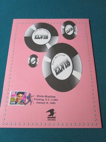 Elvis Presley Stamps "Love Me Tender" 29c Elvis Sta Flushing Queens Ny[*Bookshel