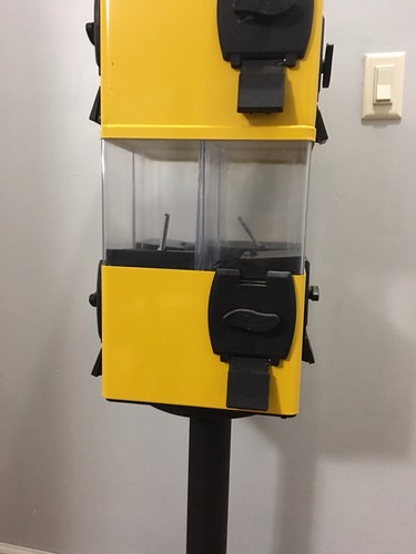 Yellow U-Turn Eliminator Gumball Candy Vending Machine