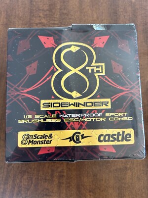 Castle Sidewinder 1/8th Scale Brushless Combo Esc 2200kv 010-0139-00