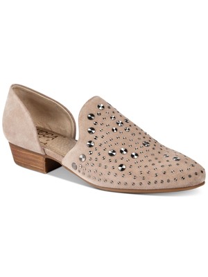 

LUCCA LANE Женские Бежевые Кожаные Туфли-слипоны Дорсей Kaelyn Toe Block Heel Slip On 9,5 M, Бежевый, LL10753