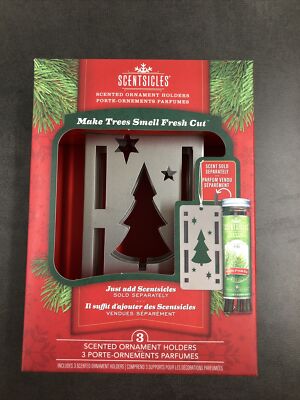 Scentsicles Scented Ornament Holders 3-Pack Christmas Tree - Just Add Scentsicle