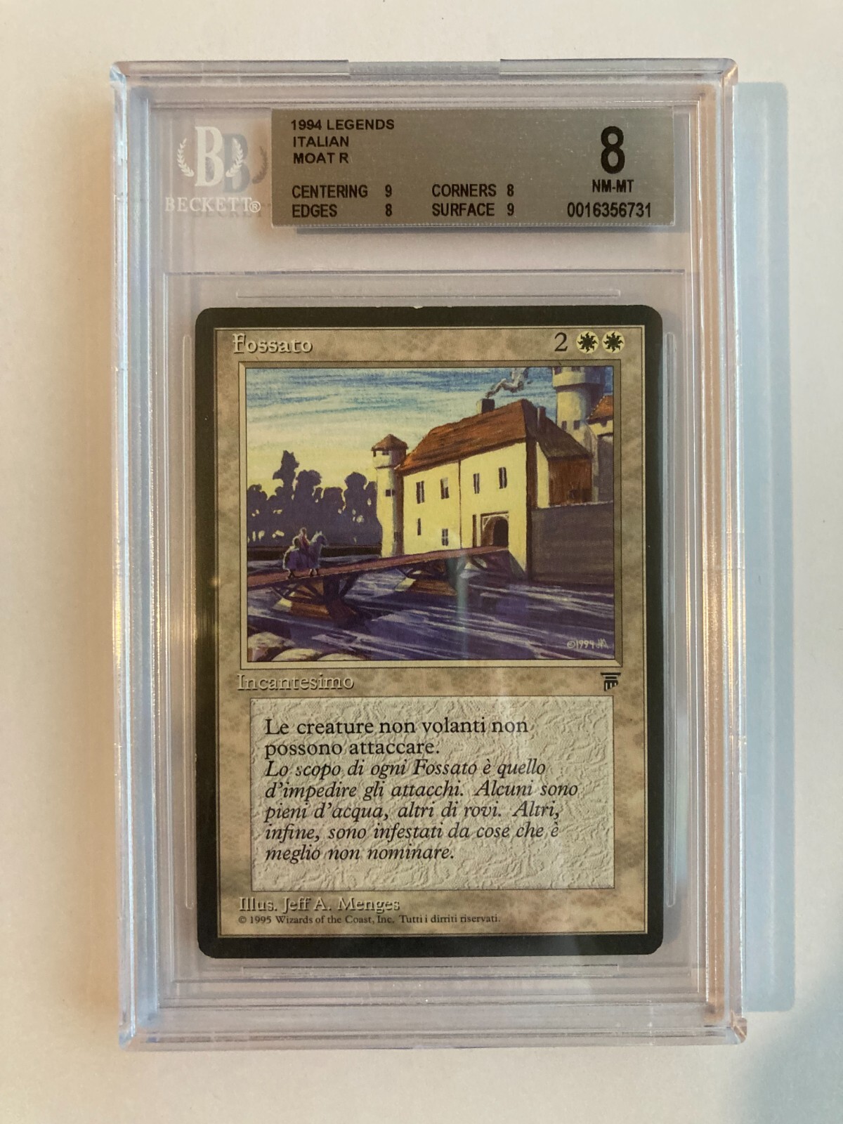 Magic the Gathering MTG - Moat (Fossato) Italian Legends BGS