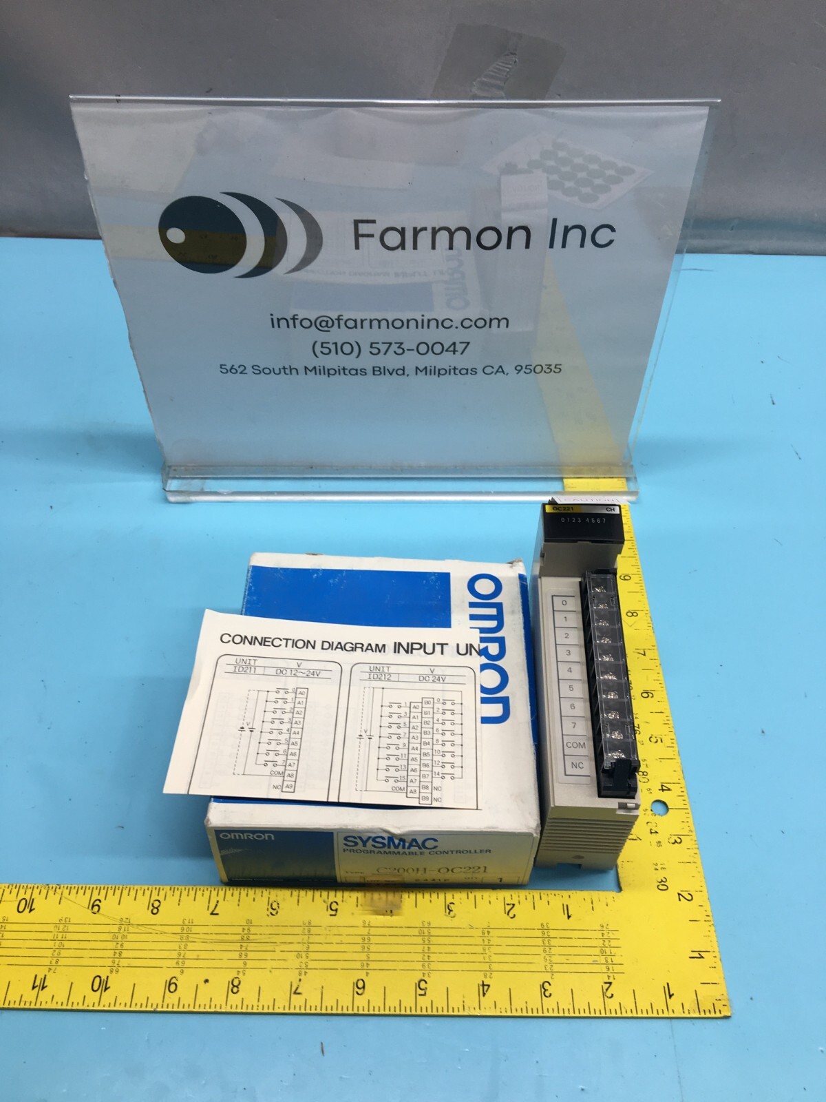 OMRON C200H-OC221 OUTPUT MODULE 8 RELAY TERMINAL BLOCK, PROGRAMMABLE, 155558