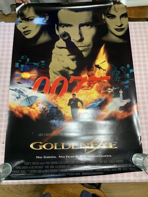 Goldeneye 007 ORIGINAL 1995 Movie Poster! Rolled SS. James Bond!