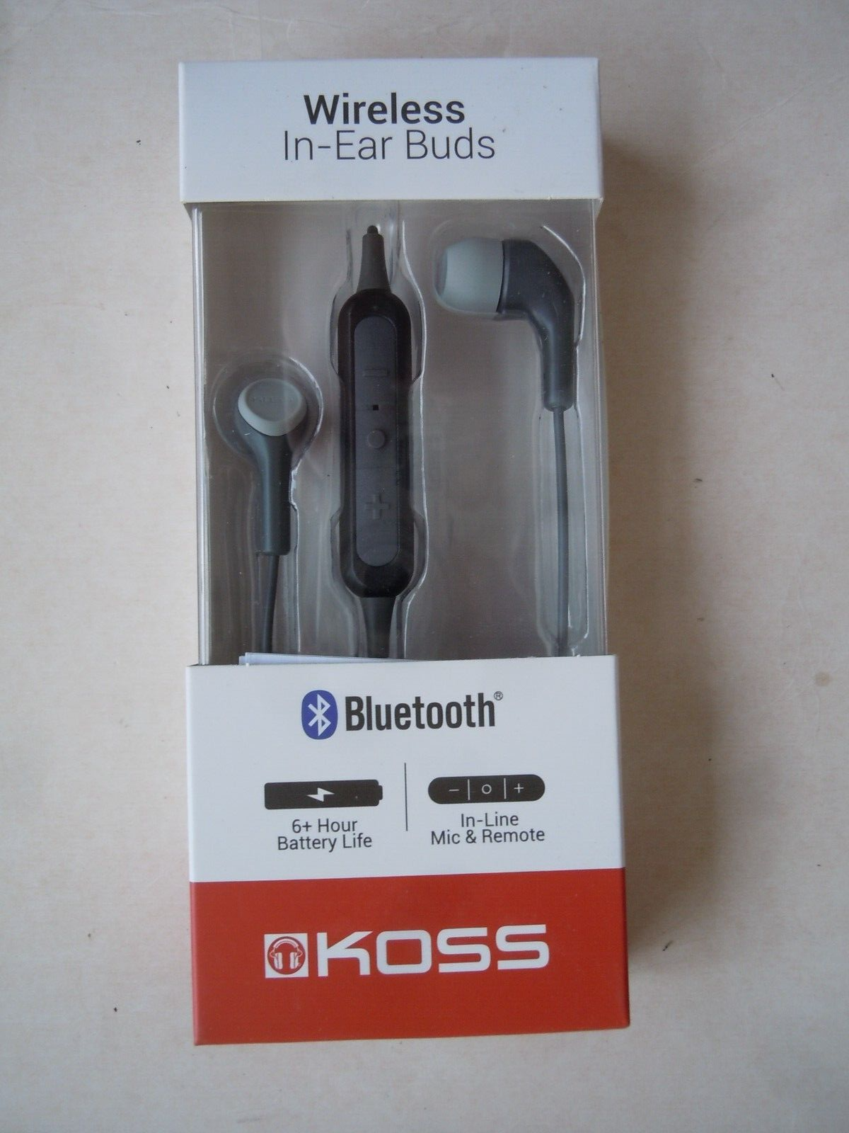 Koss Wireless Bluetooth Earbud w/Microphone 1 pk