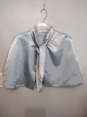 Evening Gown Shoulder Wrap Bed Jacket Handmade sky blue costume Nicely done