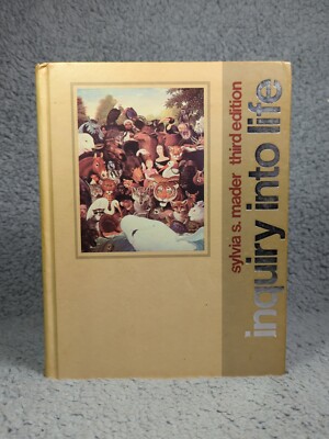 Vintage Inquiry Into Life Sylvia S Mader 4th Printing 1984  - Hardcover - RARE