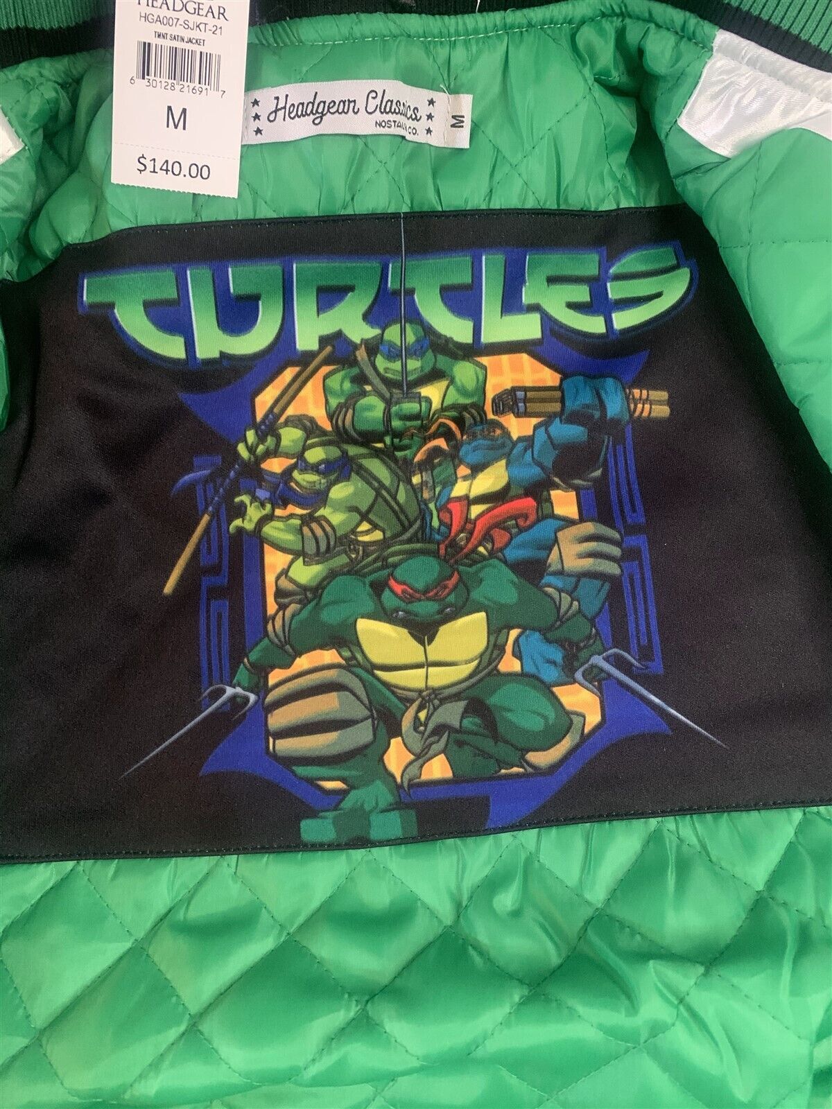 Steal Deals Teenage Mutant Ninja Turtles Headgear Classics Basketball Jersey ~never Worn~ L L