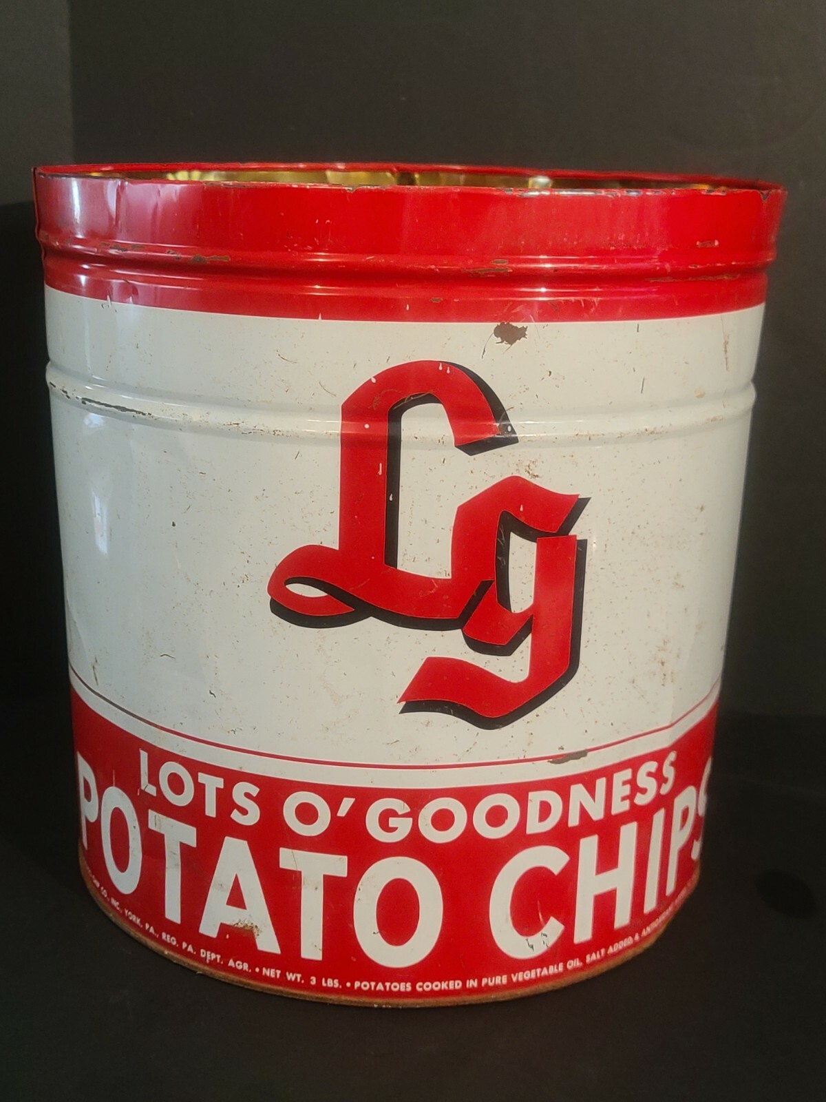 アンティーク缶 ヴィンテージ缶 ⑦ POTATO CHIPS Cain's Antique