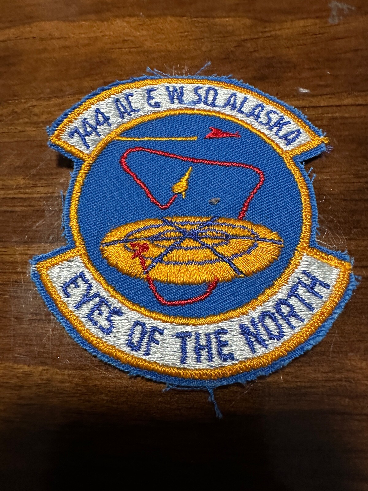 Vintage USAF 744th Aircraft Control & Warning AC&W Squadron Patch