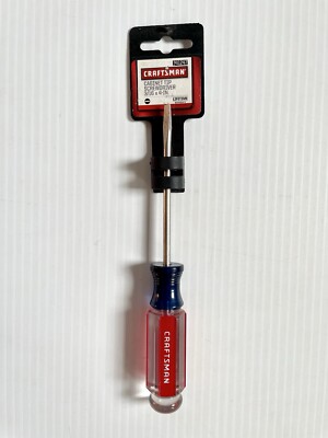 Craftsman 41247 Cabinet Tip Flathead Screwdriver 3/16 x 4  USA NOS