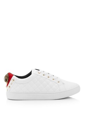 

KURT GEIGER Женские белые кожаные спортивные кроссовки Ludo с круглым носком на платформе, Белый, 2629810109