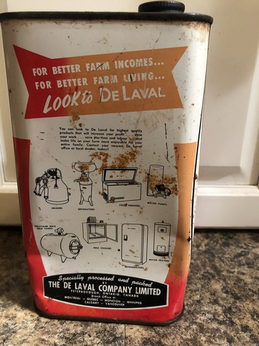 De Laval Cream Separator Tin