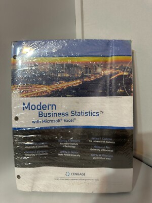 Sealed  Modern Business Statistics with Microsoft Excel + Access Code 7th