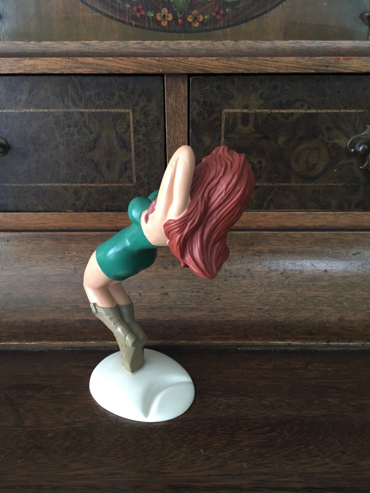 VINTAGE 50'S R DEMARS PIN UP RED HEAD BEER/SODA HANDLE EXCELLENT