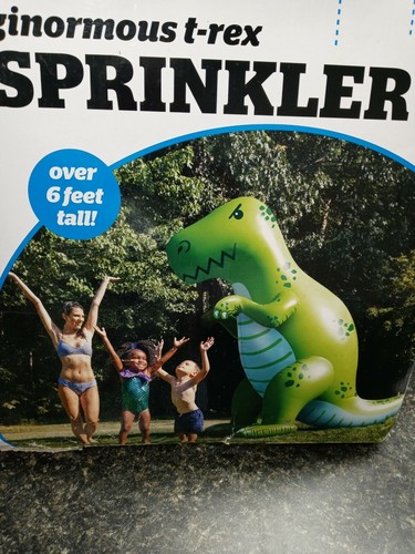 BigMouth Ginormous T-Rex Sprinkler NEW Dinosaur Kids Summer Water Party READ ALL