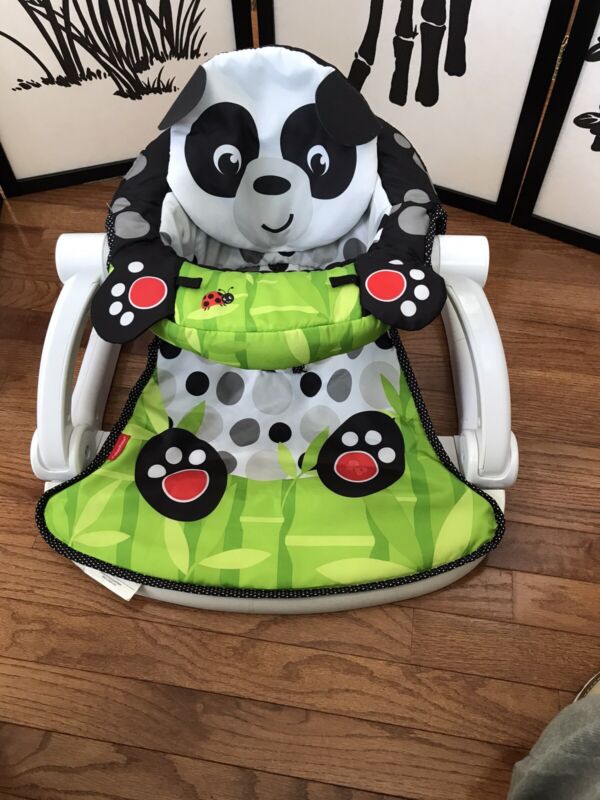 Baby Fisher- Sit-me-up Floor Seat Multicolor, Panda Paws