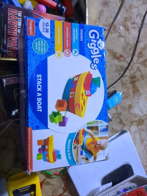 Giggles Stack A Boat Ages 12-36 months Building & Shape Sorting Fun