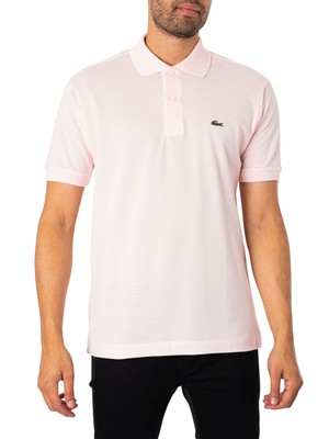 

Мужская рубашка-поло классического кроя Lacoste, розовая, Розовый, L1212-00-T03
