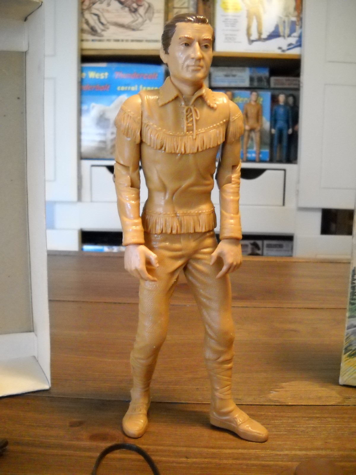 VINTAGE MARX JOHNNY WEST ( 1964 DANIEL BOONE COMPLETE ) ACCESSORIES,MANUAL,BOX