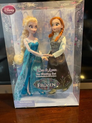 elsa and anna ice skating set