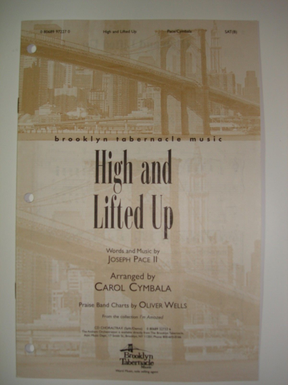 Church Choir Anthem: HIGH AND LIFTED UP - 27 Octavos+AccompCD BUNDLE