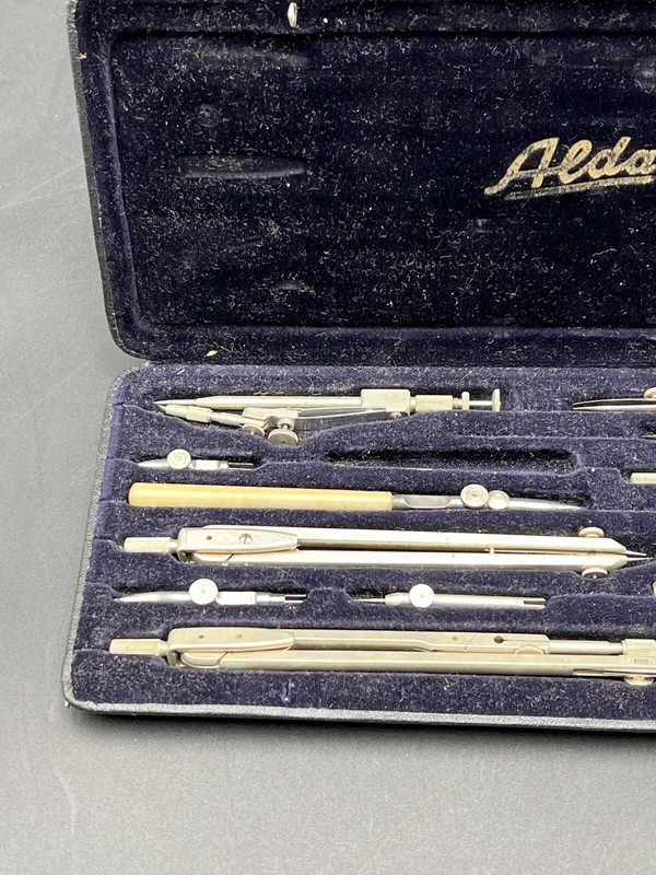 Alten Dambach PrÃ¤Zision Neusilber Alda Zirkelkasten Zirkel #Ka113