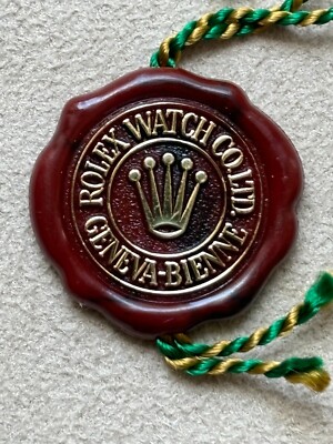 Authentic Rare Rolex Red Hang Tag With No Hologram (1980-1989)
