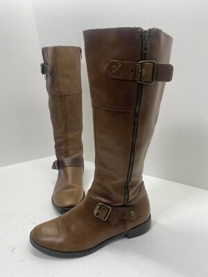 aldo knee high boots brown