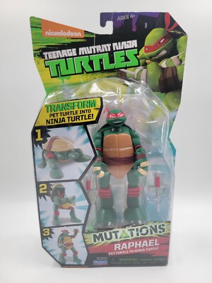 TMNT Mutations Raphael Pet Turtle Transforming Action Figure 2014 New