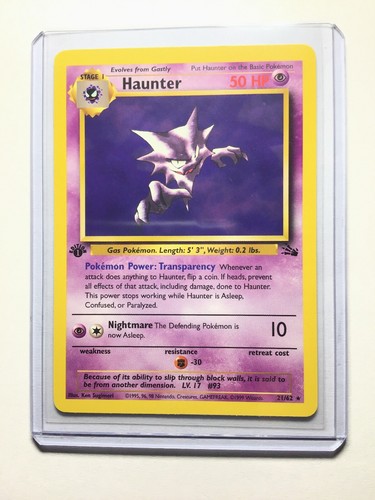 ポケモン - Haunter ゴースト 1ED 1st Edition 英語版 6/62 Haunter 6/62 Fossil Holo for sale online | eBay