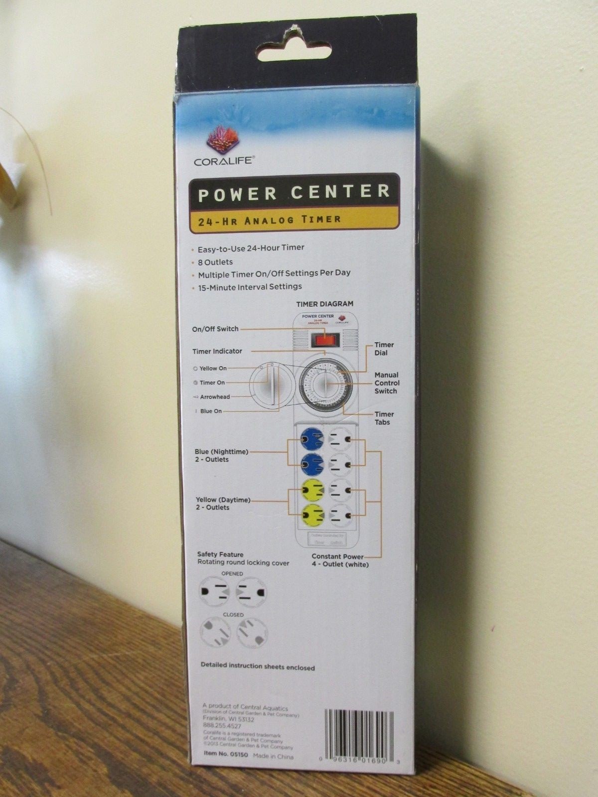 NEW!! CORALIFE Power Center 24hr Analog Timer