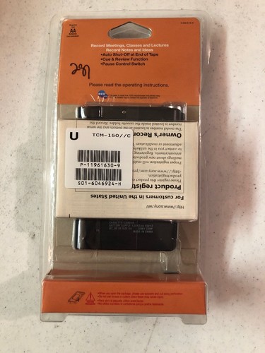 Sony TCM-150 Cassette Recorder Clear Voice TCM150 Handheld NEW FREE SHIPPING