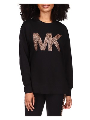 

MICHAEL KORS Женская черная толстовка с графическим логотипом, Черный