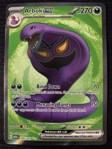 Pokémon TCG - Arbok EX 185/165 - Scarlet & Violet 151 - Full