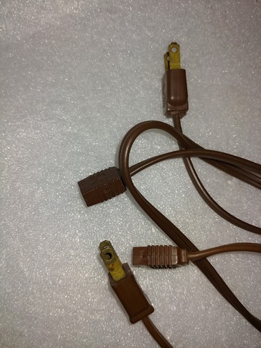 2 Vintage Salton Hotray Original Brown Power Cord Replacenents 70