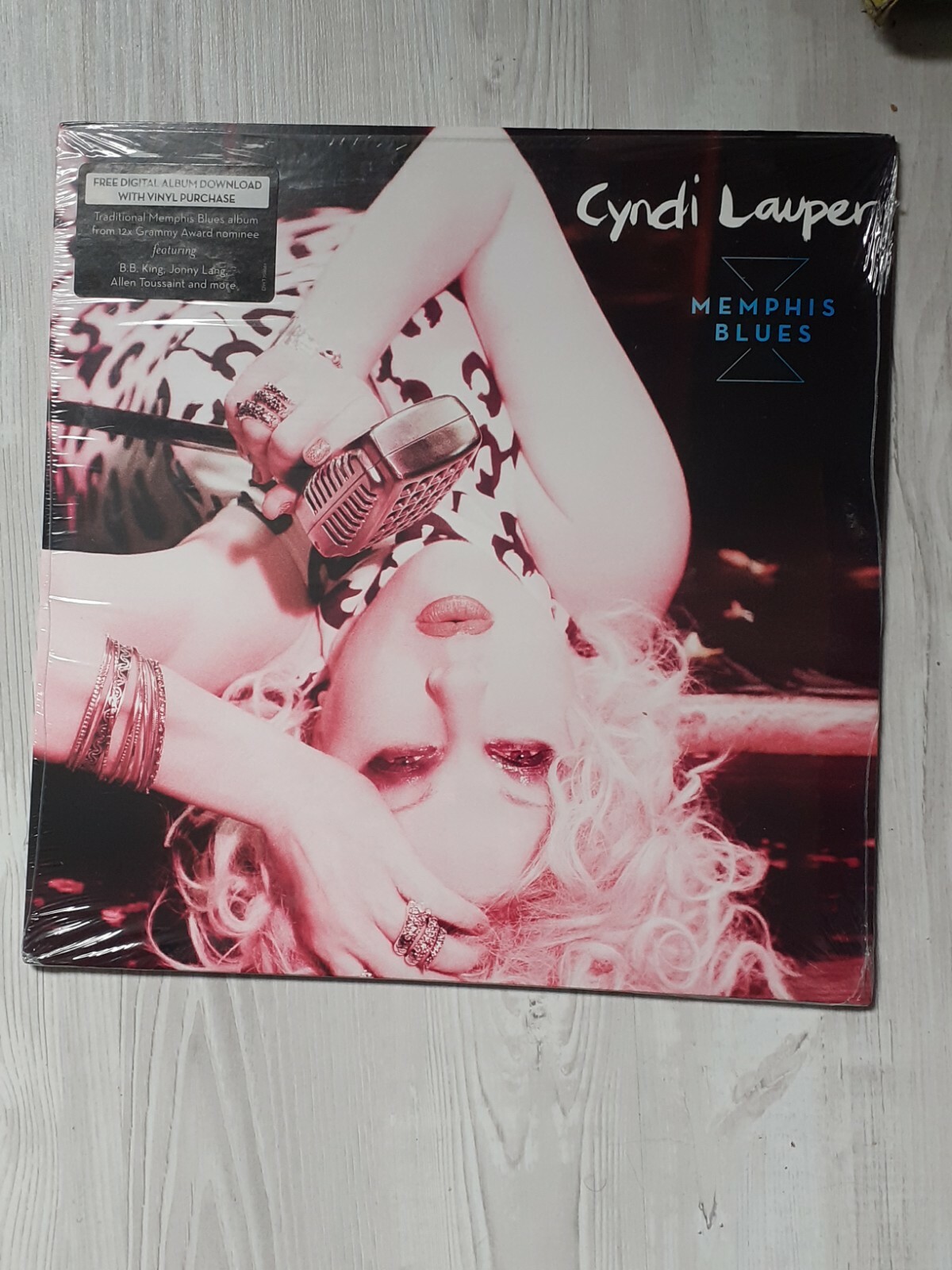 Cyndi Lauper Memphis Blues Rare Vinyl LP + Promo Hype Sticker 2010