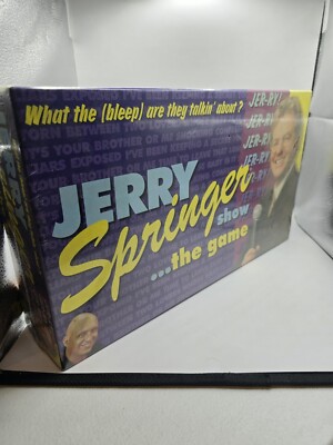 1999 Jerry Springer Show Board Games Reality TV Rare Find Mostly Sealed - Pics