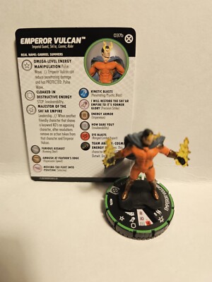 Marvel Heroclix Emperor Vulcan #037b Prime House of X Set w/ Card