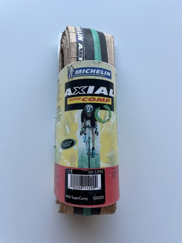 700x20 NOS Michelin Axial SUPER COMP Gum Sidewall Celeste Gr