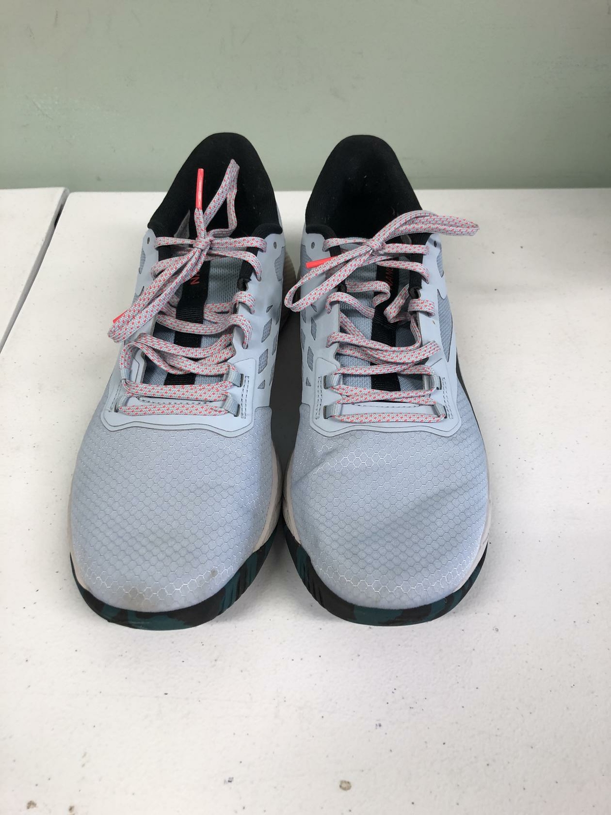 Reebok Men's Nanoflex Cross Trainer GZ6973 Grey/Neon Cherry Size 10.5M