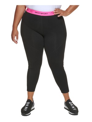 

DKNY SPORT Женские эластичные леггинсы с карманами для активного отдыха с высокой талией Plus, DPPP2818