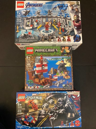 Lego Sets Marvel Spider Man Iron Man Minecraft