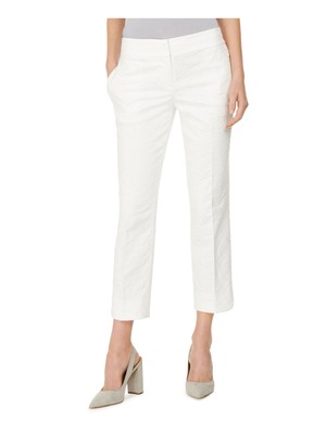 

KASPER Женские белые укороченные вечерние брюки с карманами на молнии и цветочным принтом Размер, Белый, 10758996