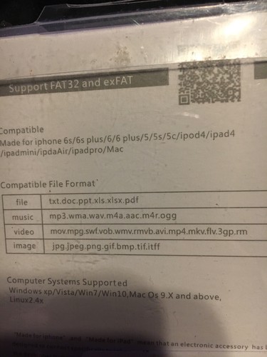 High Speed USB Flash Drive For iPhone, Etc